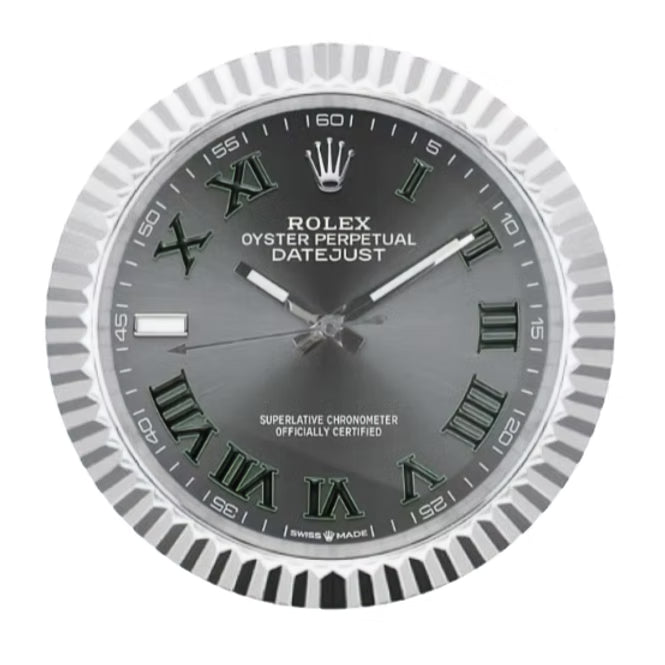 Datejust Wall Clock - Sliver