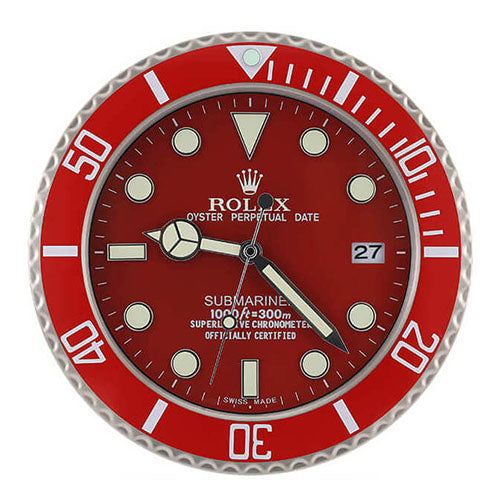 Submariner Wall Clock - Red