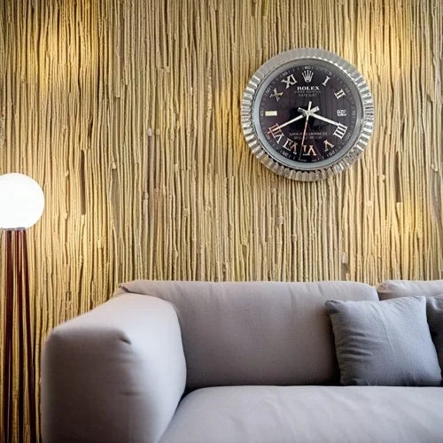 Datejust Wall Clock - Sliver Black