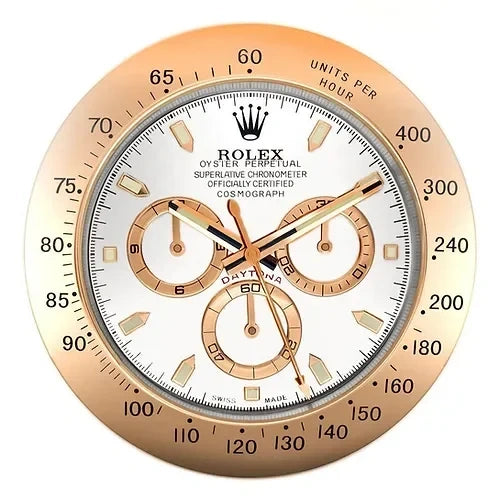 Daytona Wall Clock - Rose Gold Color