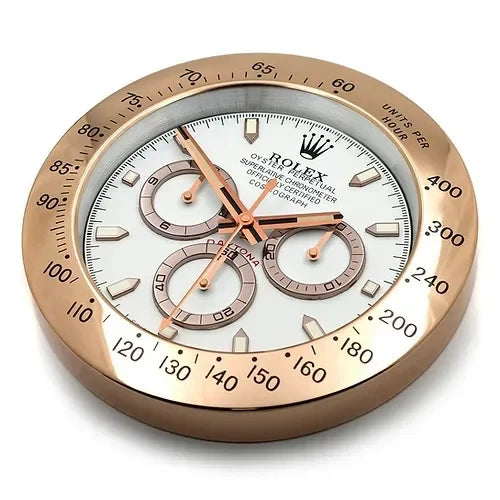 Daytona Wall Clock - Rose Gold Color