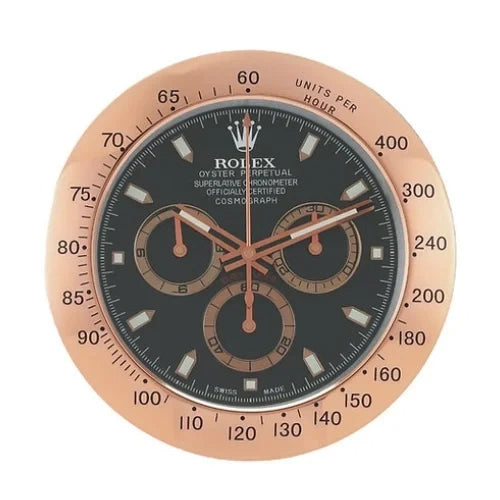Daytona Wall Clock - Rose Gold Color