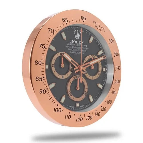 Daytona Wall Clock - Rose Gold Color