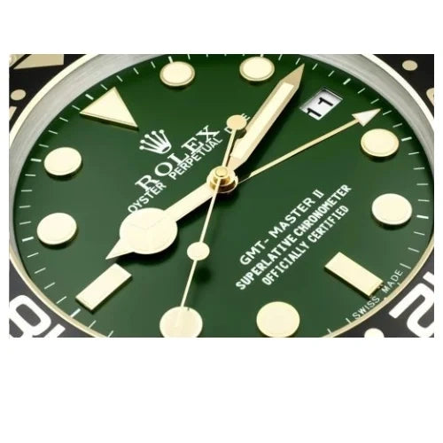 GMT Master II Wall Clock - Gold Green