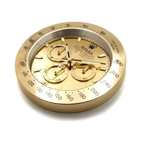 Gold Color Daytona Wall Clock – Swiss-Inspired Design