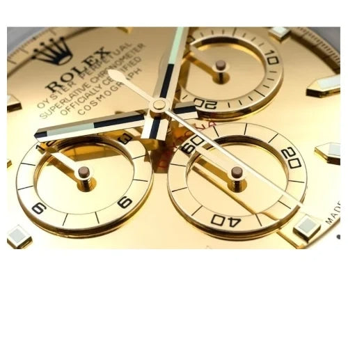 Gold Color Daytona Wall Clock – Swiss-Inspired Design