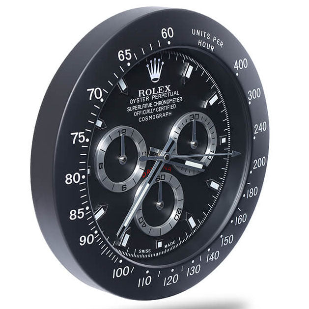 Daytona Wall Clock - Black