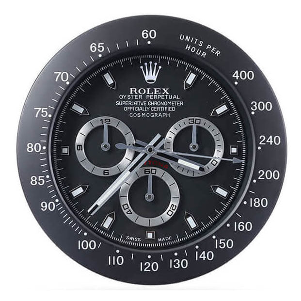 Daytona Wall Clock - Black