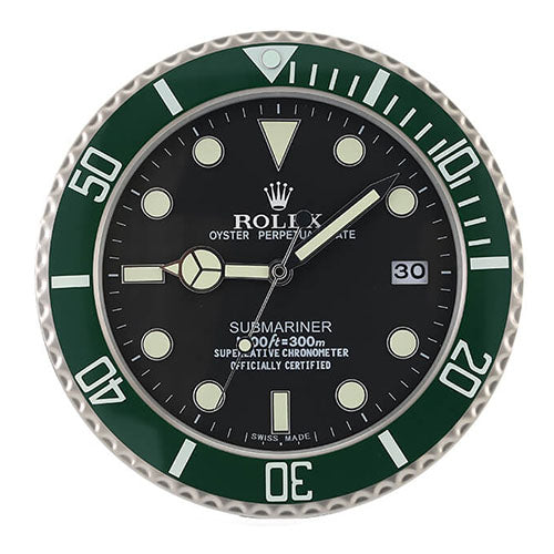 Submariner Wall Clock - Kermit Green