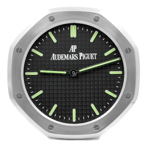 Royal Oak Sliver & Green Wall Clock