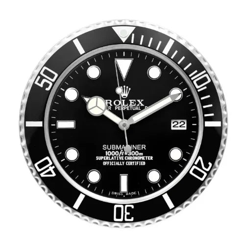 Submariner Wall Clock - Bold Black