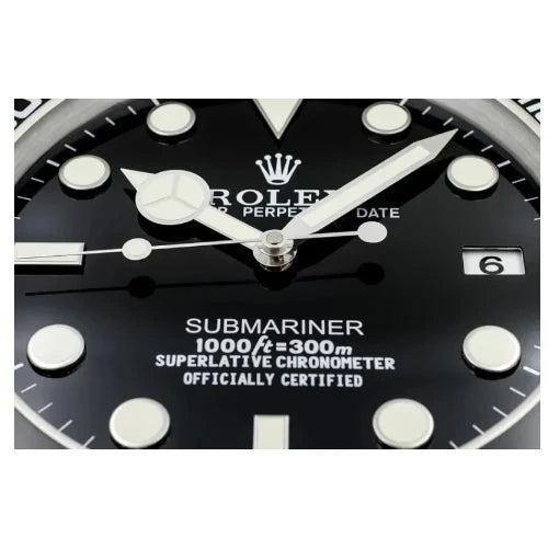Submariner Wall Clock - Bold Black