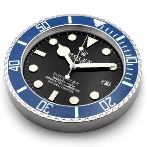 Submariner Wall Clock - Black & Blue
