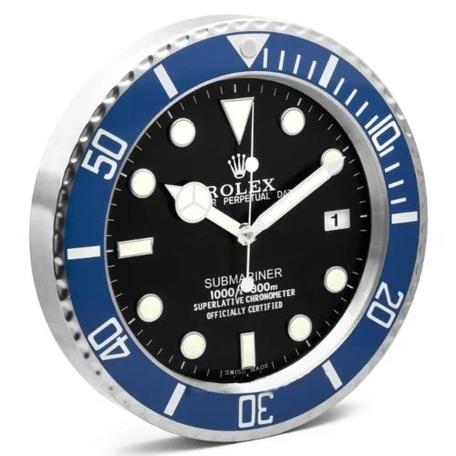 Submariner Wall Clock - Black & Blue