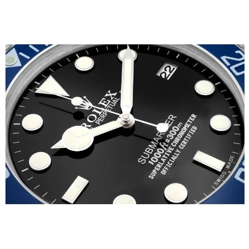 Submariner Wall Clock - Black & Blue
