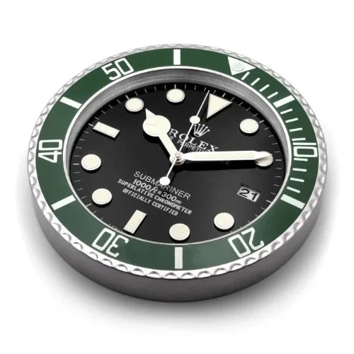 Submariner Wall Clock - Kermit Green