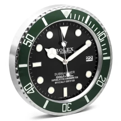 Submariner Wall Clock - Kermit Green