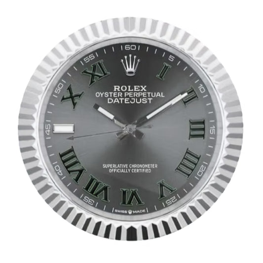 Datejust Wall Clock - Sliver