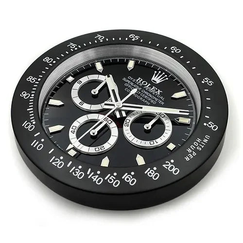 Daytona Wall Clock - Full Black