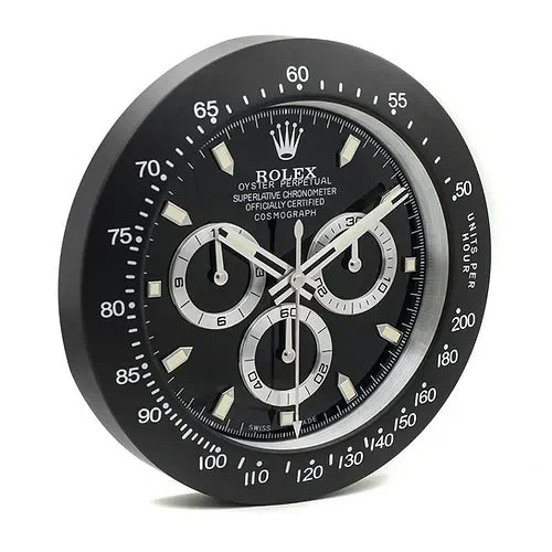 Daytona Wall Clock - Full Black