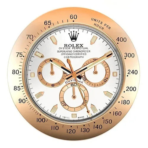 Daytona Wall Clock - Rose Gold Color
